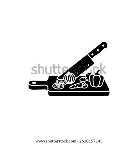 Cutting Board with Chopped Vegetables Symbolizing Meal Prep for Nutrition