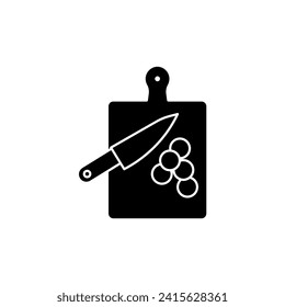 icono de línea de concepto de tabla de corte. Ilustración de elemento simple. diseño de símbolos de esquema de concepto de tabla de corte.