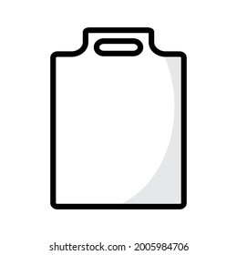 Cutting Board For Cooking Icon Vector.