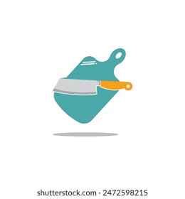 Cutting board design vector icon template