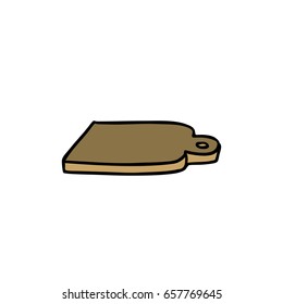 cutting board doodle icon