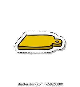 cutting board doodle icon