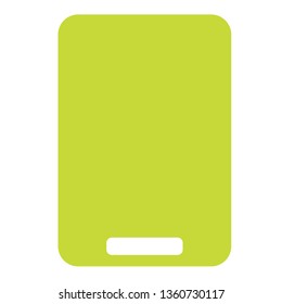 Cutting board flat illustration on white
