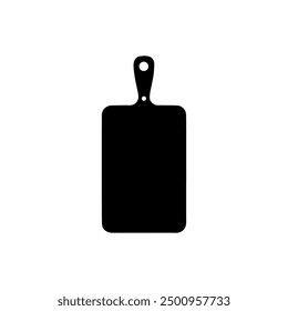 Cutting board icon. Black Cutting board icon on white background. Vector illustration
