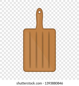 Cutting board icon. Cartoon illustration of cutting board vector icon for web