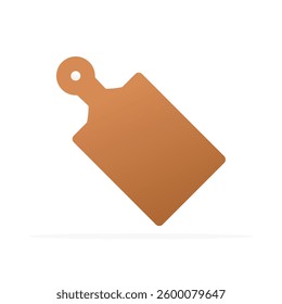 cutting board icon, colored flat vector. modern and minimalist design