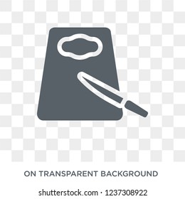 Cutting board icon. Cutting board design concept from Kitchen collection. Simple element vector illustration on transparent background.