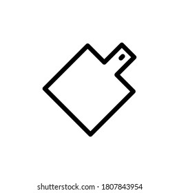 Plantilla de diseño de iconos de placa de corte