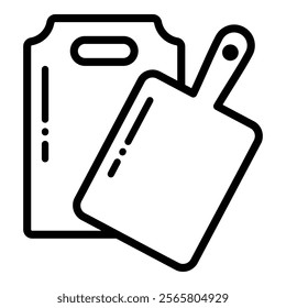 Cutting Board Icon Element For Design