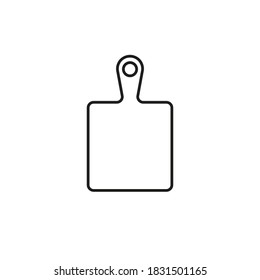 icono de tablero de corte del icono de cocina para concepto móvil y aplicaciones web. El icono de la tarjeta de corte de línea delgada se puede usar para web y móvil. Icono premium sobre fondo blanco