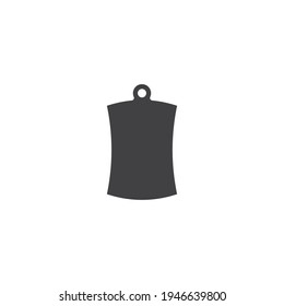 Vector de diseño plano de icono de tabla de corte