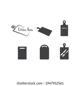 Cutting board icon flat design vector