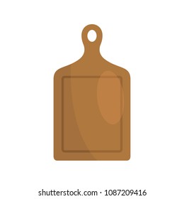 Cutting board icon. Flat illustration of cutting board vector icon for web