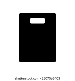 Icono de tabla de cortar ilustrado sobre fondo