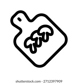 Cutting board icon illustration vector design template