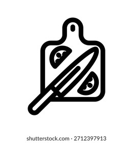 Plantilla de diseño de Vector de ilustración de icono de tabla de cortar
