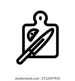 Plantilla de diseño de Vector de ilustración de icono de tabla de cortar