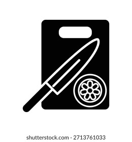 Plantilla de diseño de Vector de ilustración de icono de tabla de cortar