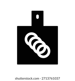 Schneidebrett Symbol Illustration Vektordesign Vorlage