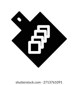 Cutting board icon illustration vector design template