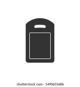 Cutting board icon isolated. Chopping Board symbol. Flat design. Vector Illustration
