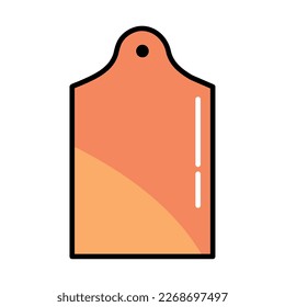 cutting board icon isolated white background