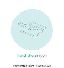 Cutting board icon line element. Vector illustration of cutting board icon line isolated on clean background for your web mobile app logo design.