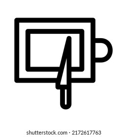 icono de tablero de corte o logotipo símbolo de signo aislado ilustración vectorial de alta calidad estilo negro iconos vectoriales
