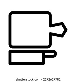 cutting board icon or logo isolated sign symbol vector illustration - high quality black style vector icons
