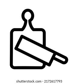 cutting board icon or logo isolated sign symbol vector illustration - high quality black style vector icons
