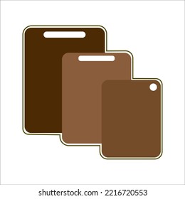 cutting board icon logo vector design