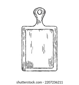 cutting board icon on white background