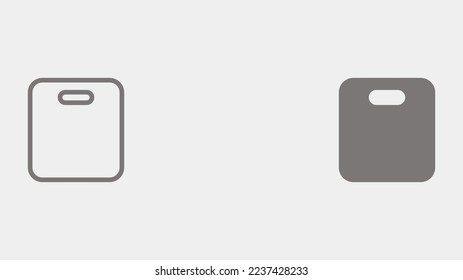 Cutting board icon sign vector,Symbol, logo illustration for web and mobile