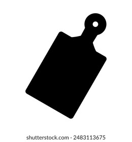 cutting board icon. silhouette vector isolated on white background. simple and modern design