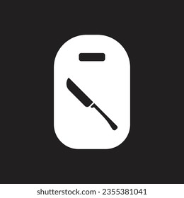 cutting board icon simple design art eps 10