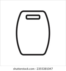 cutting board icon simple design art eps 10