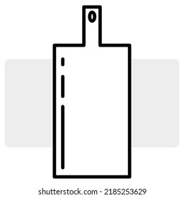 Icono de tabla de corte. Una sola línea. Ilustración vectorial. Imagen de archivo. 