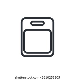 Cutting Board icon. Cutting Board Symbol sign for mobile concept and web design. Vector icon, Logo illustration, Vector graphics