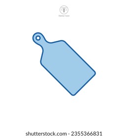 Icono de placa de corte ilustración vectorial aislada en fondo blanco