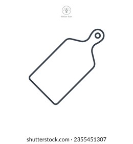 Cutting Board icon symbol vector illustration isolated on white background
