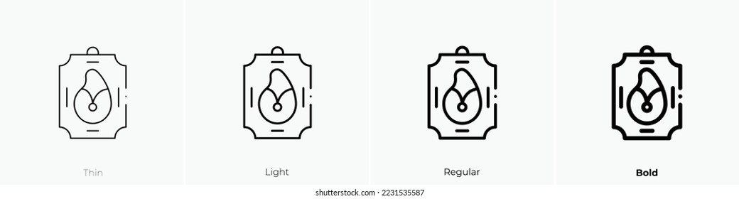 cutting board icon. Thin, Light Regular And Bold style design isolated on white background
