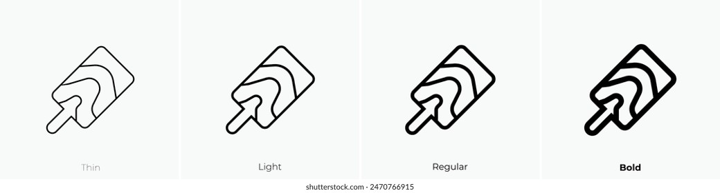 cutting board icon. Thin, Light Regular And Bold style design isolated on white background