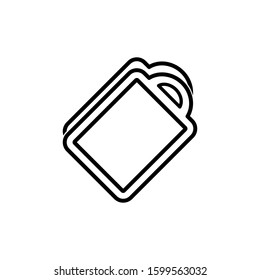 cutting board icon trendy flat design