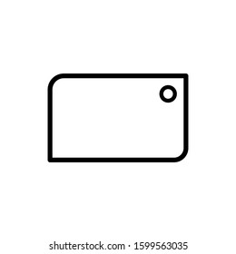 cutting board icon trendy flat design