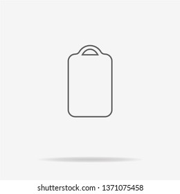 Cutting board icon. Vector concept illustration for design.