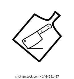 cutting board icon vector design template