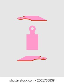 Cutting board icon vector design.