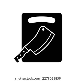 Cutting board icon vector design template