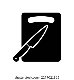 Cutting board icon vector design template
