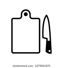 Cutting board icon vector design template